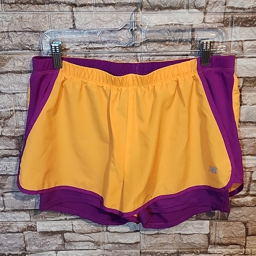 New Balance  Running Shorts  Orange Purple